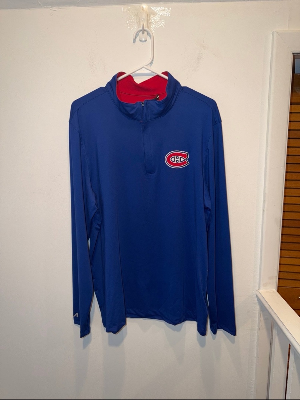Montreal Canadeins Antigua Quarterzip. Mens Large (NWT)